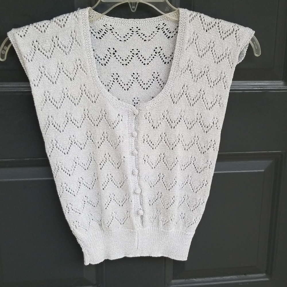🚫SOLD🚫 Sleeveless Crochet Sweater